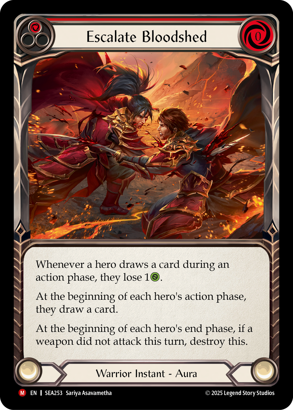 Escalate Bloodshed SEA253 (High Seas)  - Rainbow Foil
