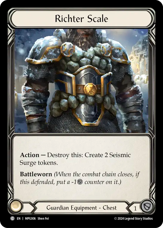 Richter Scale MPG006 (Mastery Pack Guardian)  - Cold Foil