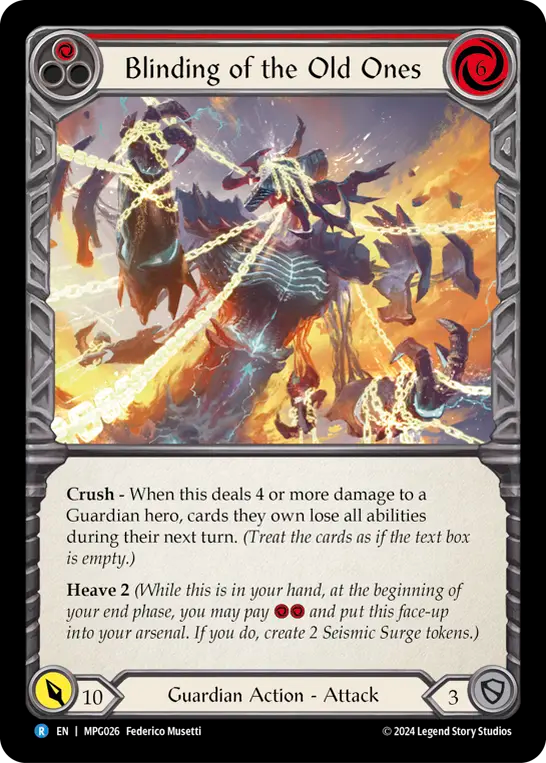 Blinding of the Old Ones MPG026 (Mastery Pack Guardian)  - Rainbow Foil