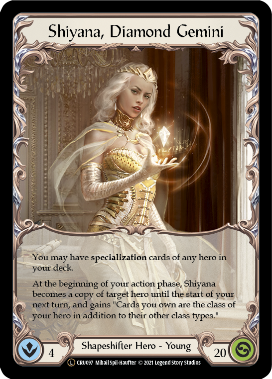 Shiyana, Diamond Gemini CRU097 (Crucible of War)  - Unlimited Edition Rainbow Foil