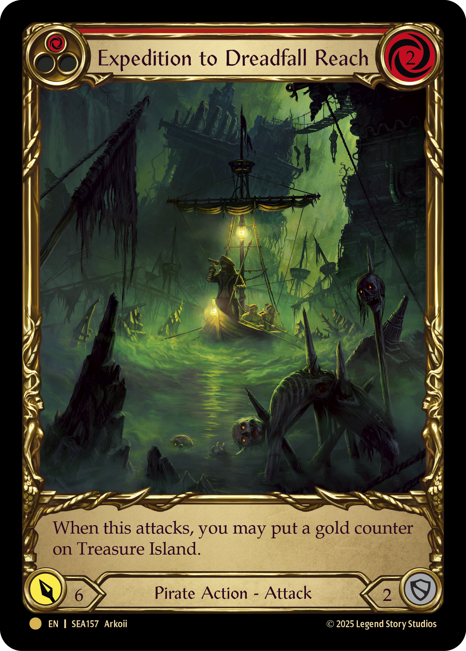 Expedition to Dreadfall Reach SEA157 (High Seas)  - Cold Foil
