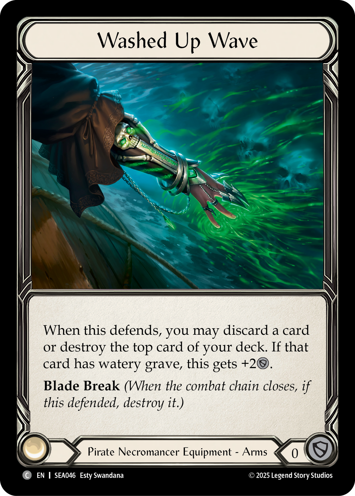 Washed Up Wave SEA046 (High Seas)  - Cold Foil