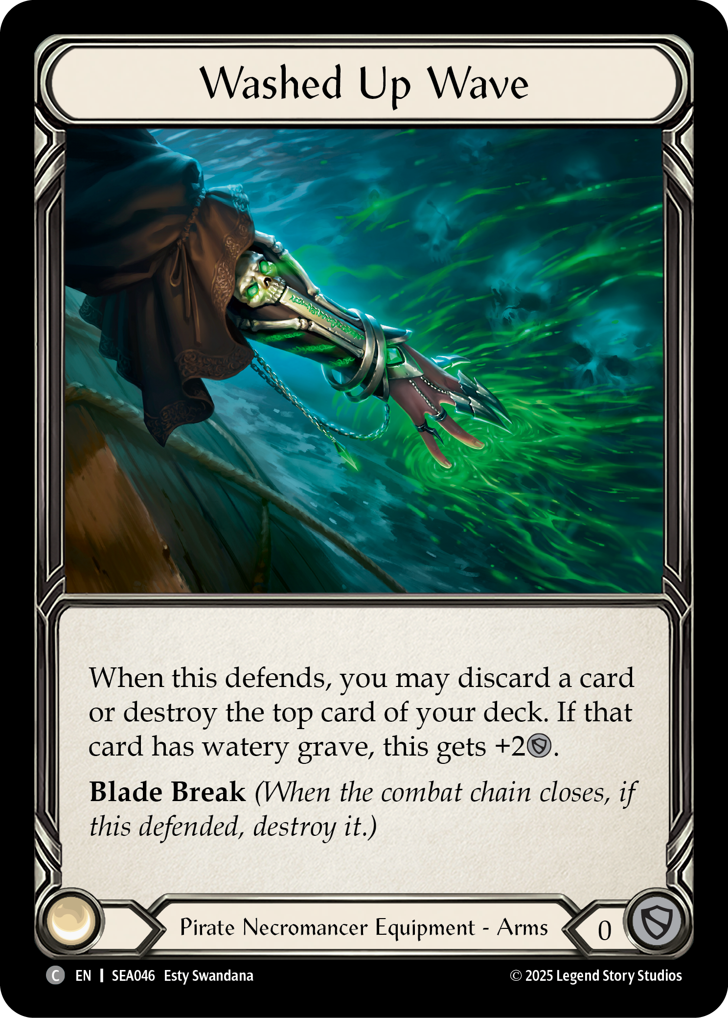 Washed Up Wave SEA046 (High Seas)  - Cold Foil