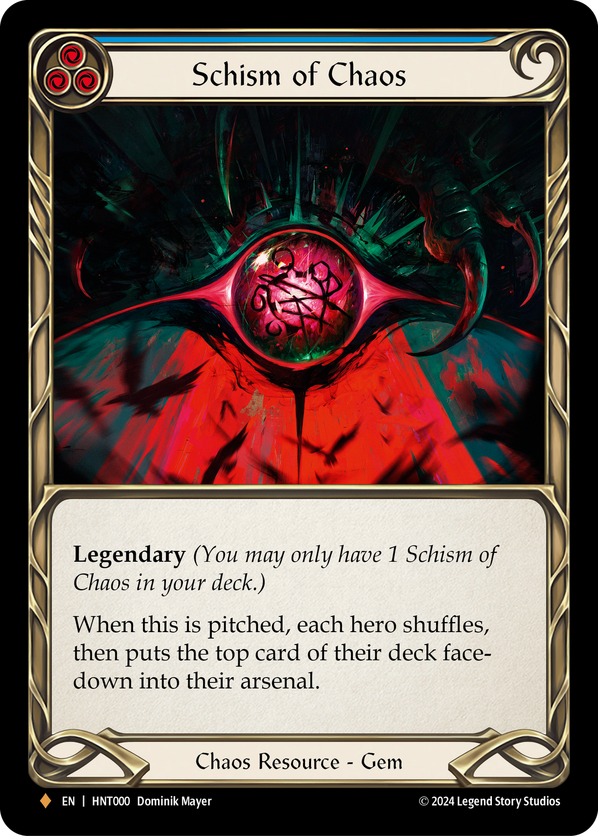 Schism of Chaos HNT000 (The Hunted)  - Rainbow Foil