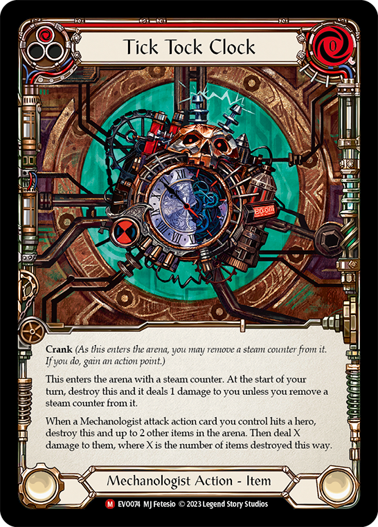 Tick Tock Clock EVO074 (Bright Lights)  - Rainbow Foil