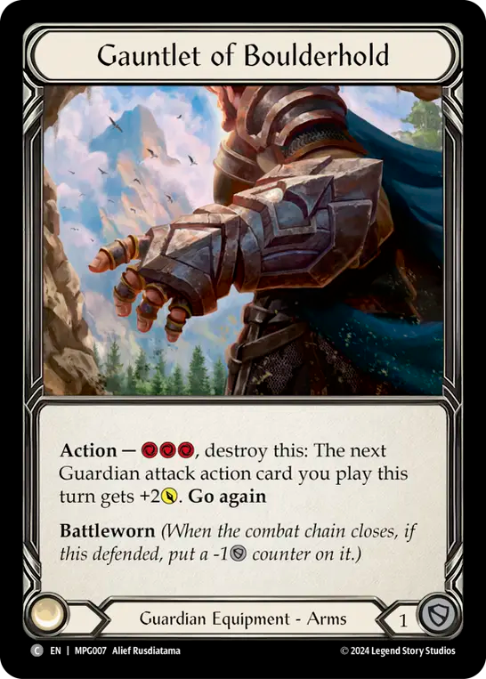 Gauntlet of Boulderhold MPG007 (Mastery Pack Guardian)  - Cold Foil