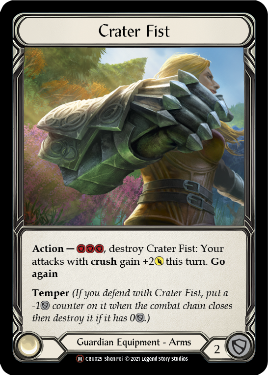 Crater Fist CRU025 (Crucible of War)  - Unlimited Edition Rainbow Foil