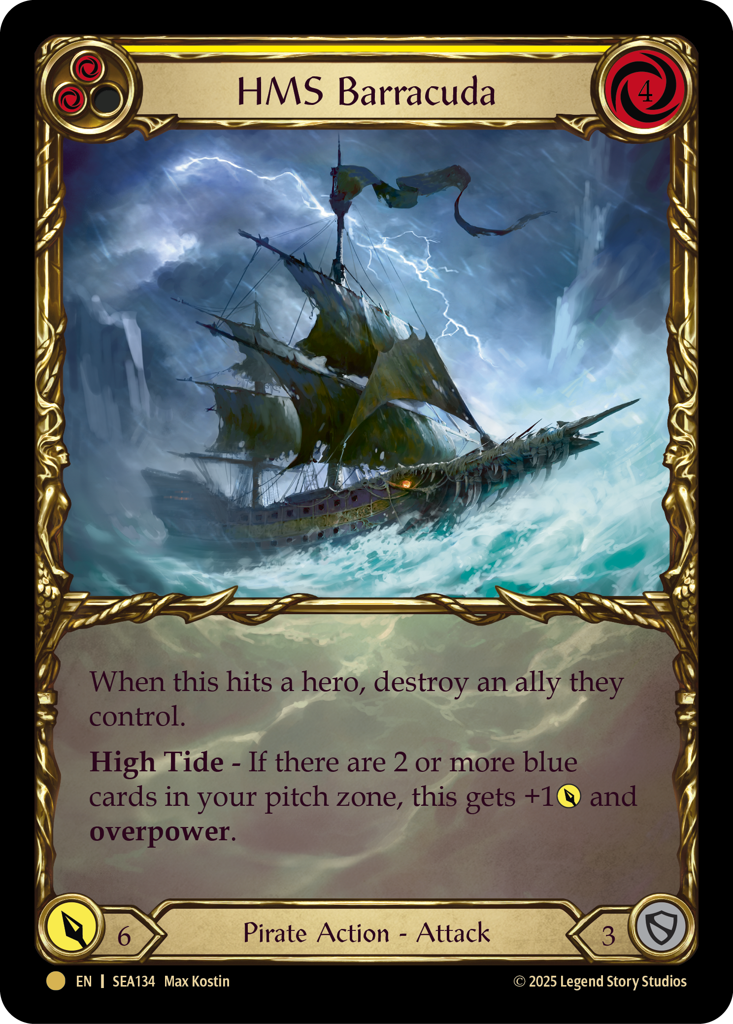 HMS Barracuda SEA134 (High Seas)  - Cold Foil