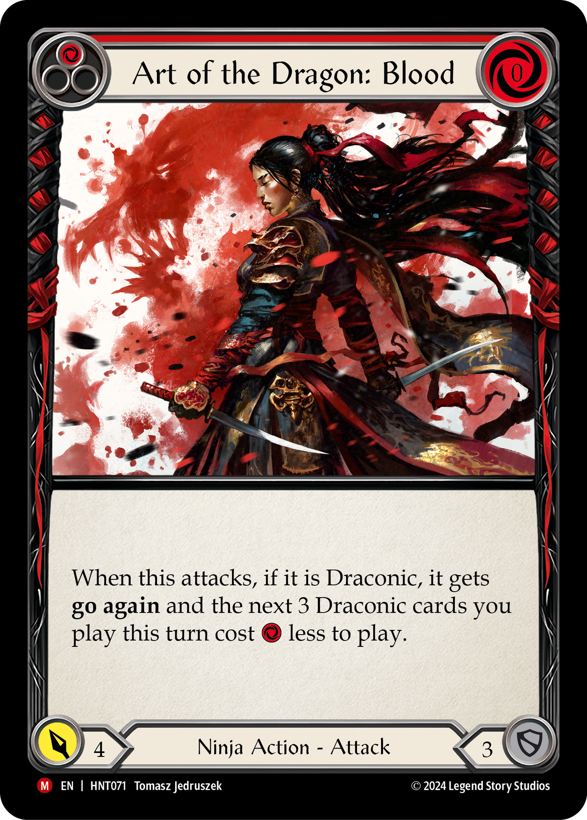 Art of the Dragon: Blood HNT071 (The Hunted)  - Rainbow Foil