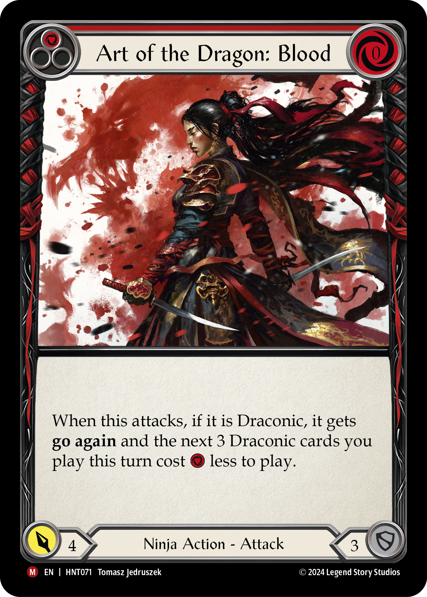 Art of the Dragon: Blood HNT071 (The Hunted)  - Rainbow Foil