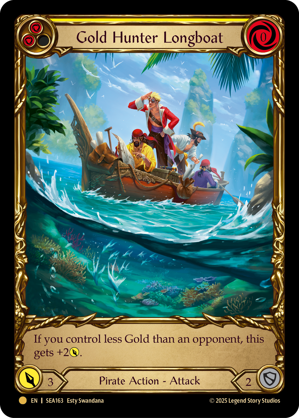 Gold Hunter Longboat SEA163 (High Seas)  - Cold Foil