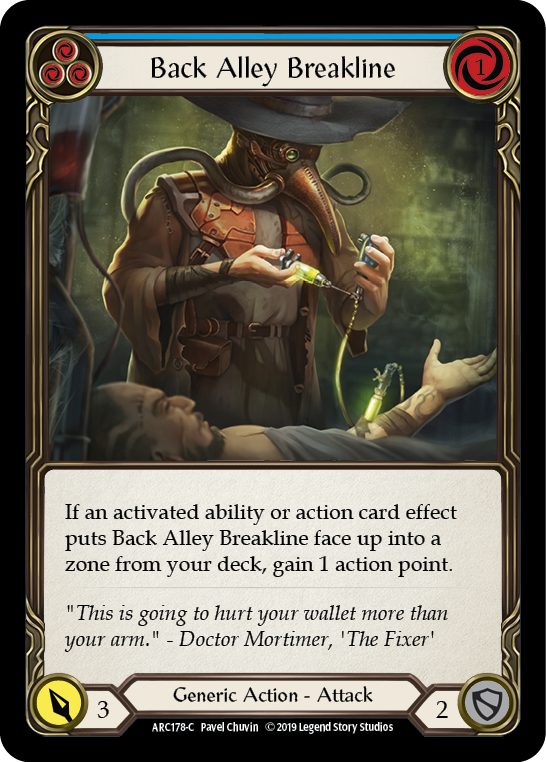 Back Alley Breakline ARC178 (Arcane Rising)  - 1st Edition Rainbow Foil