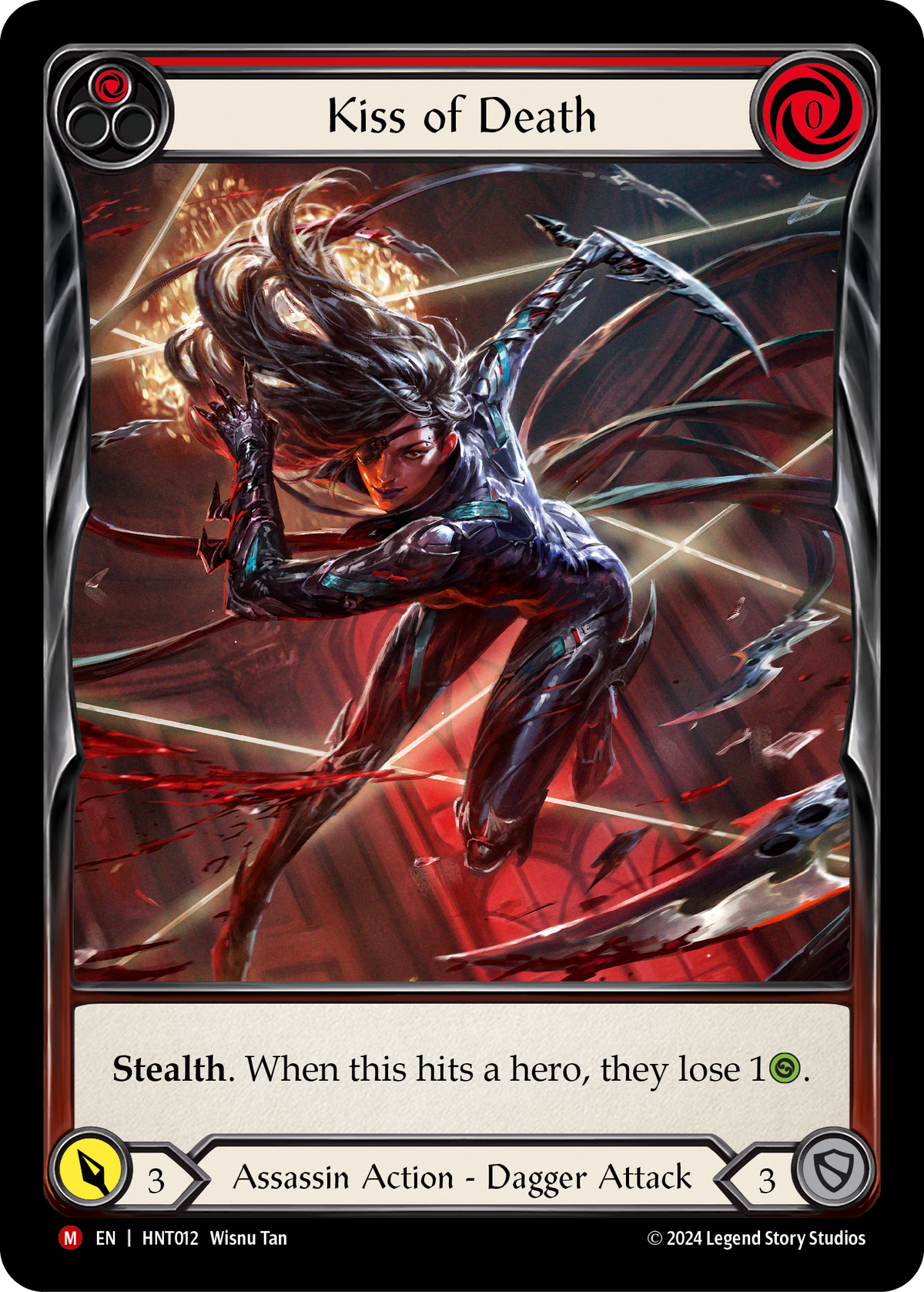 Kiss of Death (Extended Art) HNT012 (The Hunted)  - Cold Foil