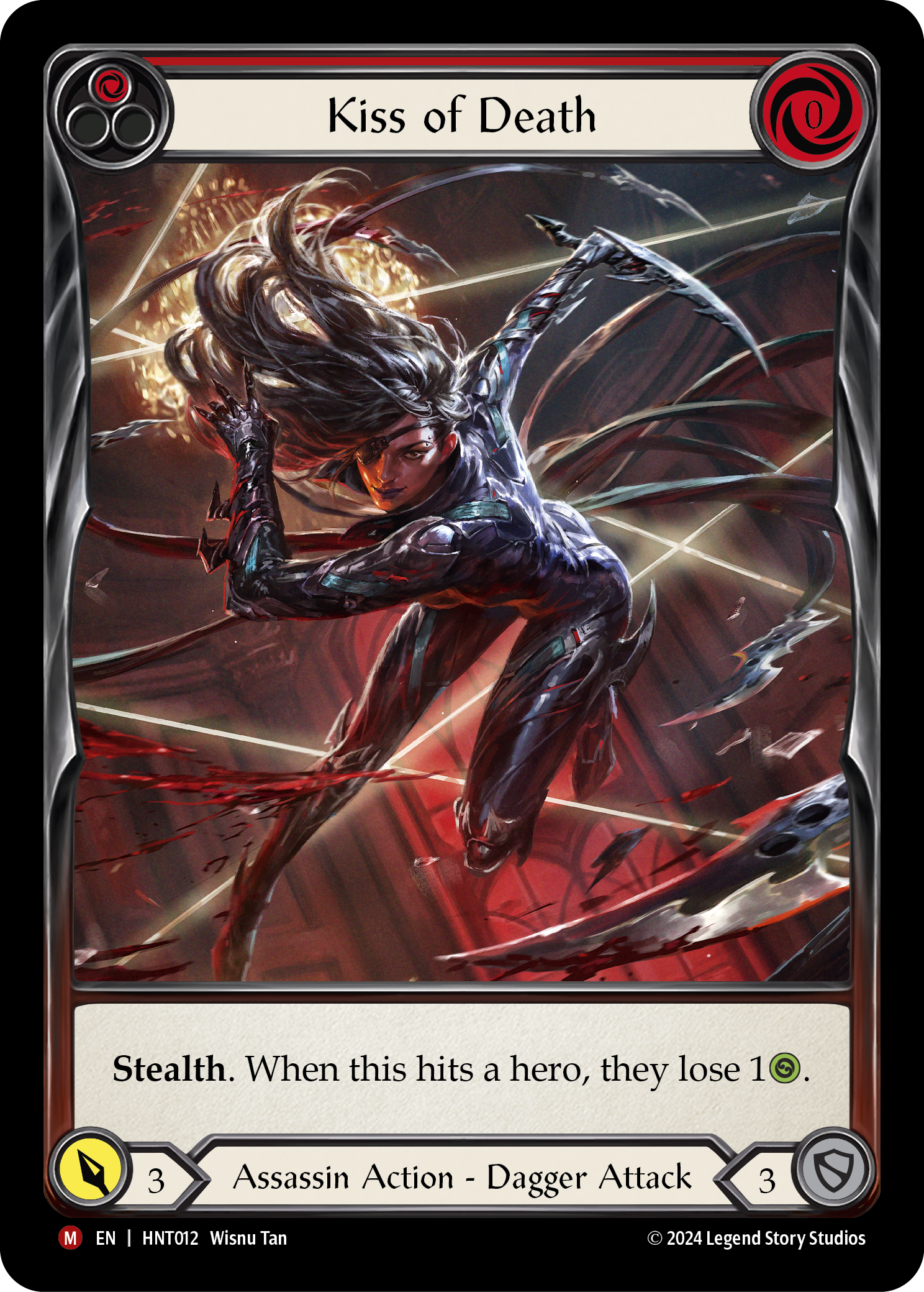 Kiss of Death (Extended Art) HNT012 (The Hunted)  - Cold Foil