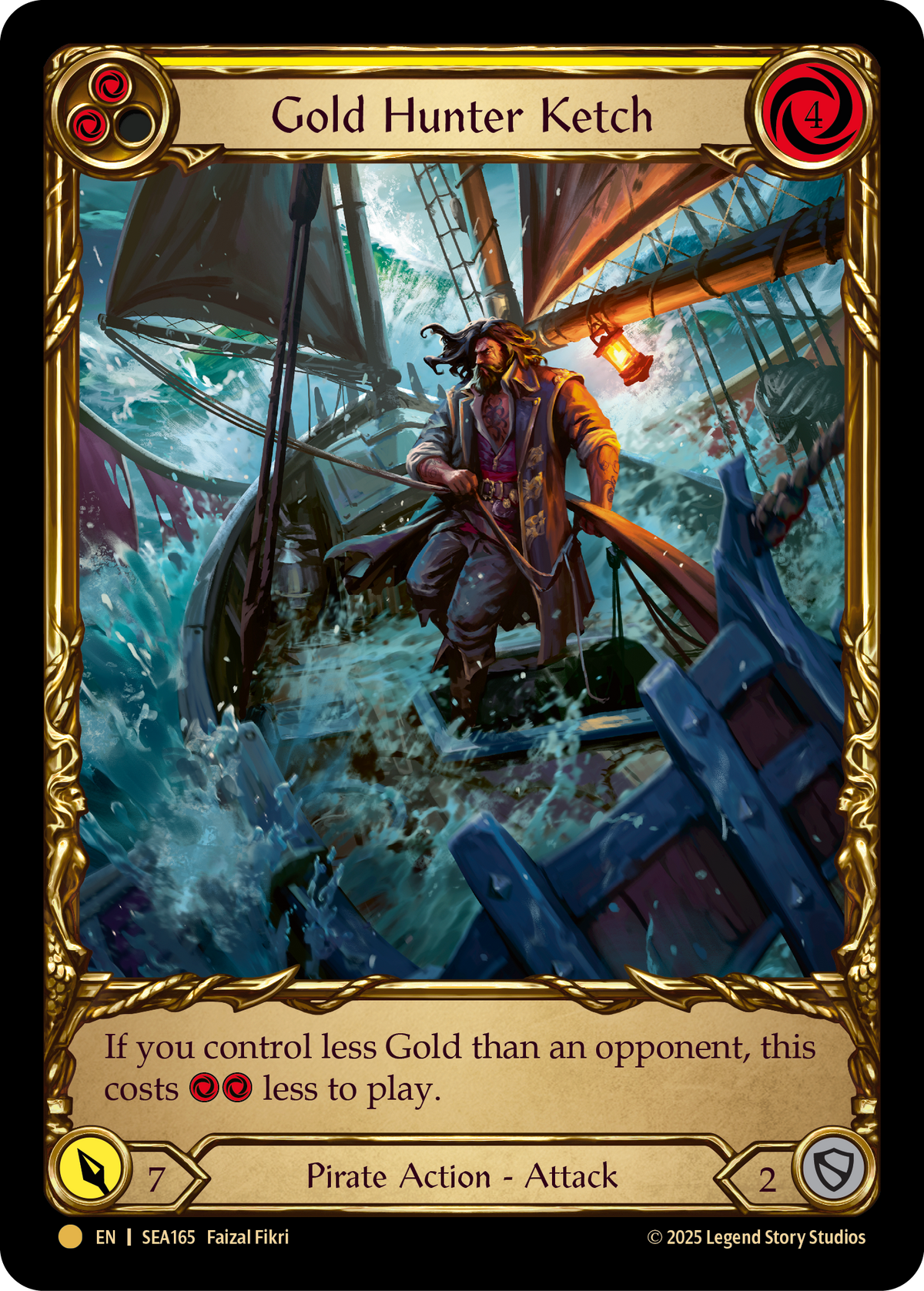 Gold Hunter Ketch SEA165 (High Seas)  - Cold Foil
