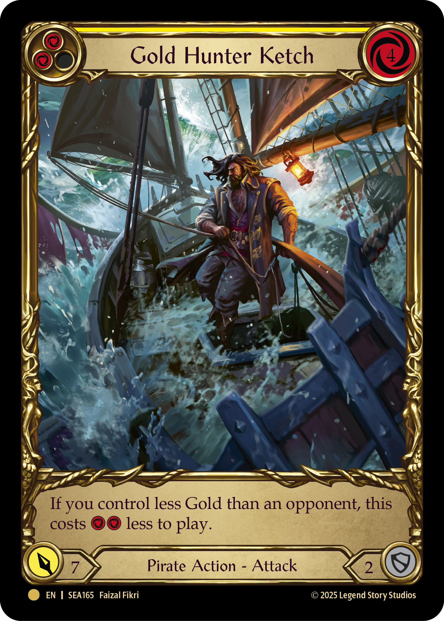 Gold Hunter Ketch SEA165 (High Seas)  - Cold Foil