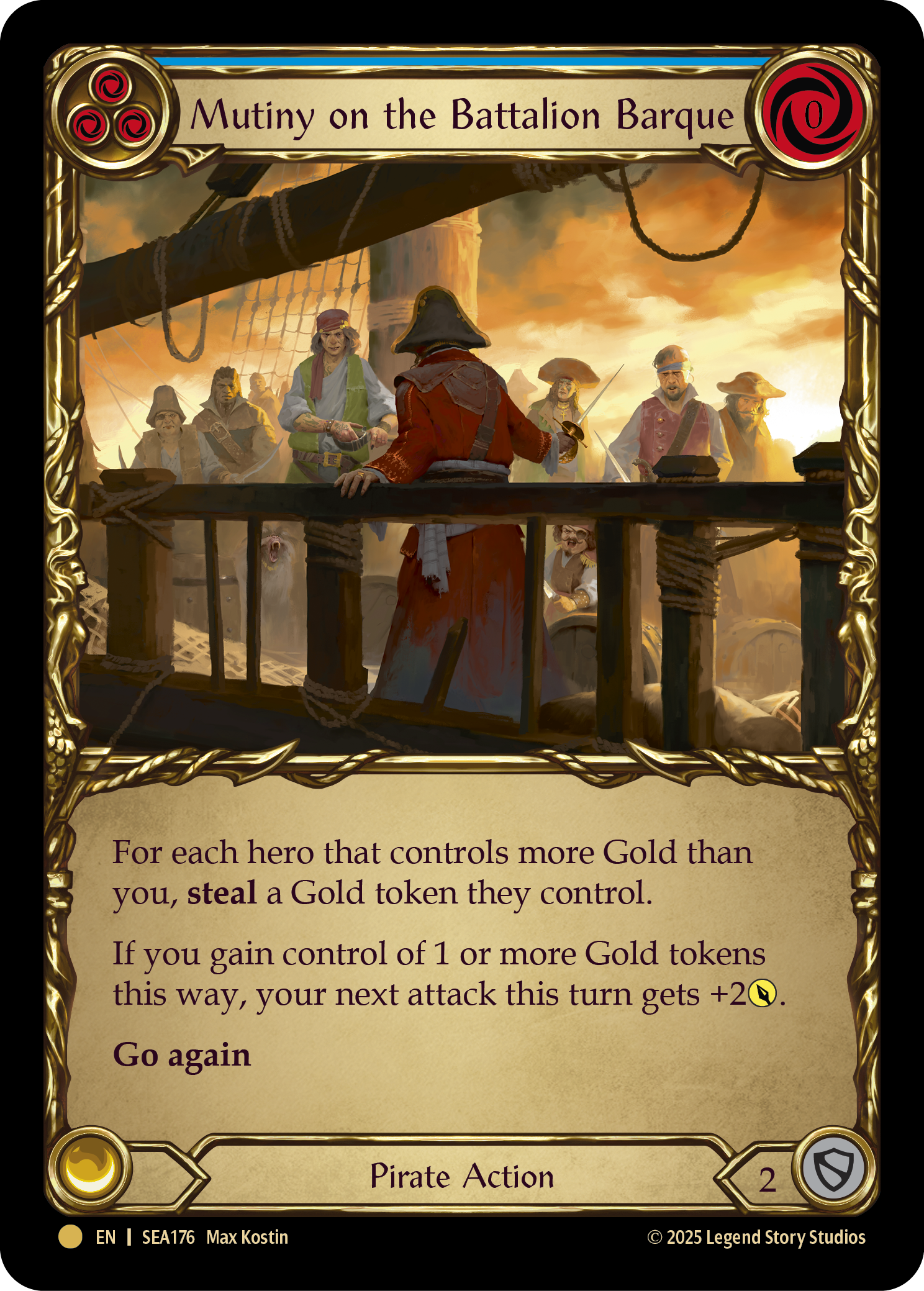 Mutiny on the Battalion Barque SEA176 (High Seas)  - Cold Foil