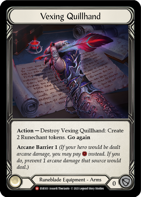 Vexing Quillhand EVR103 (Everfest)  - 1st Edition Normal