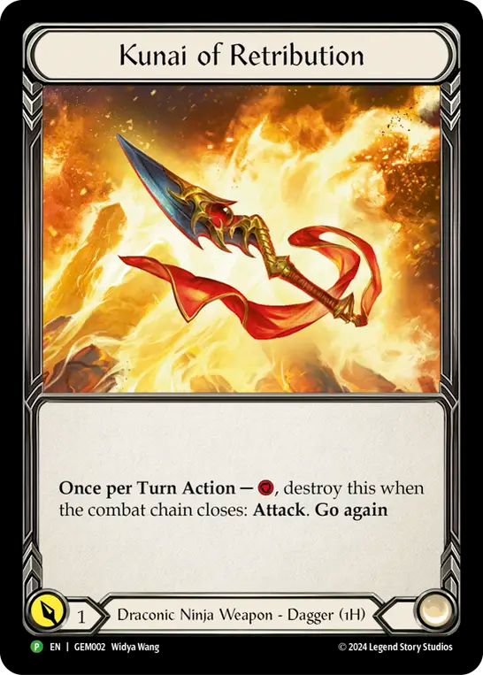 Kunai of Retribution GEM002 (GEM Pack 1)  - Cold Foil