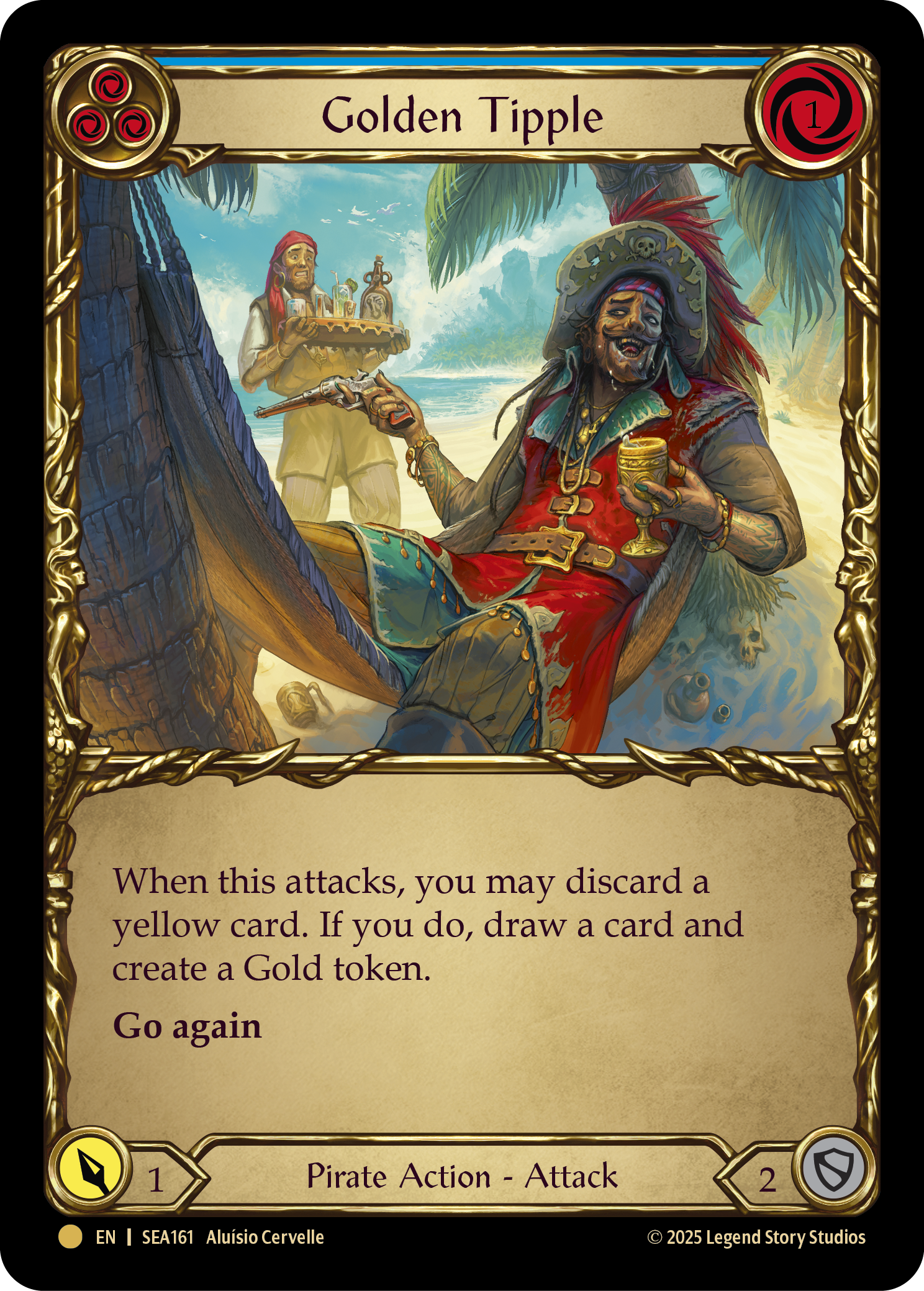 Golden Tipple (Blue) SEA161 (High Seas)  - Cold Foil