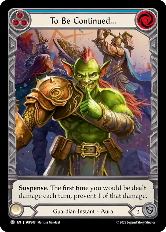 To Be Continued... (Extended Art) SUP208 (Super Slam)  - Cold Foil