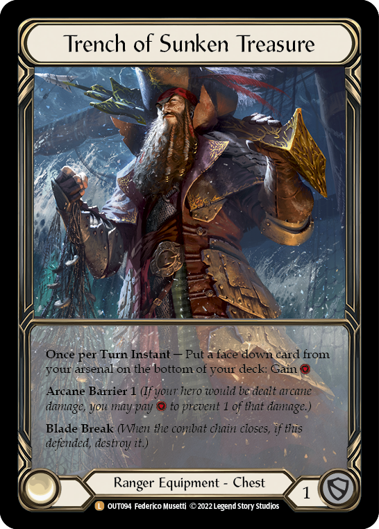 Trench of Sunken Treasure OUT094 (Outsiders)  - Extended Art Cold Foil