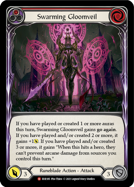 Swarming Gloomveil EVR105 (Everfest)  - 1st Edition Normal