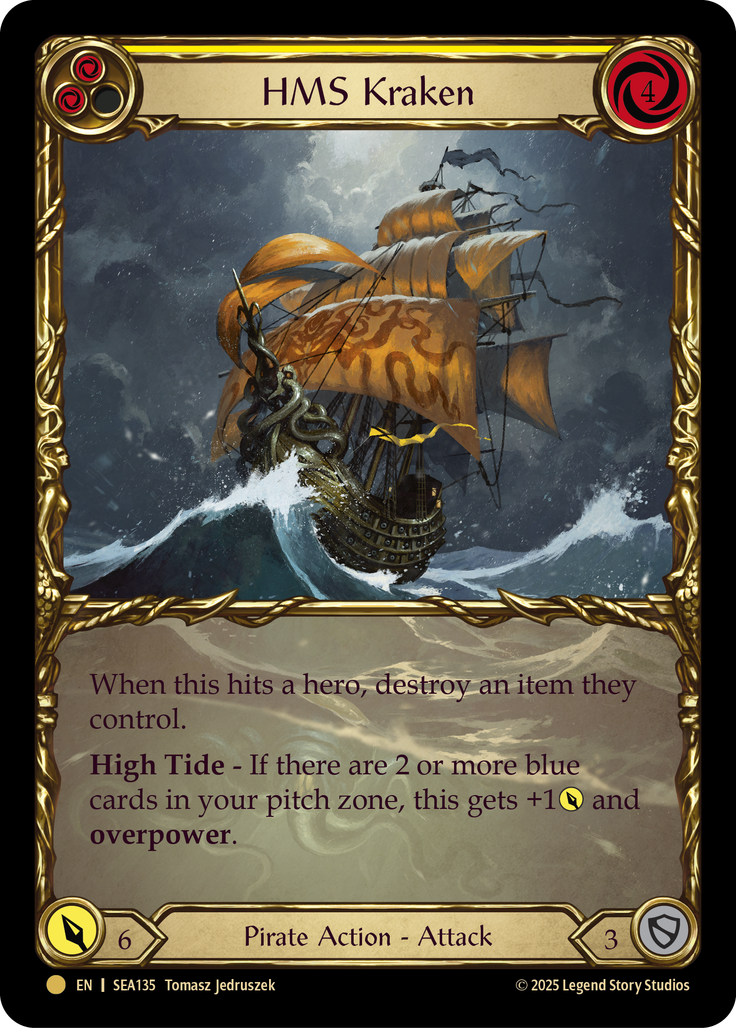 HMS Kraken SEA135 (High Seas)  - Cold Foil