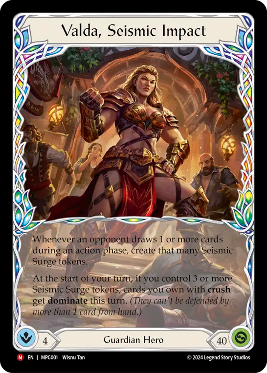 Valda, Seismic Impact MPG001 (Mastery Pack Guardian) 