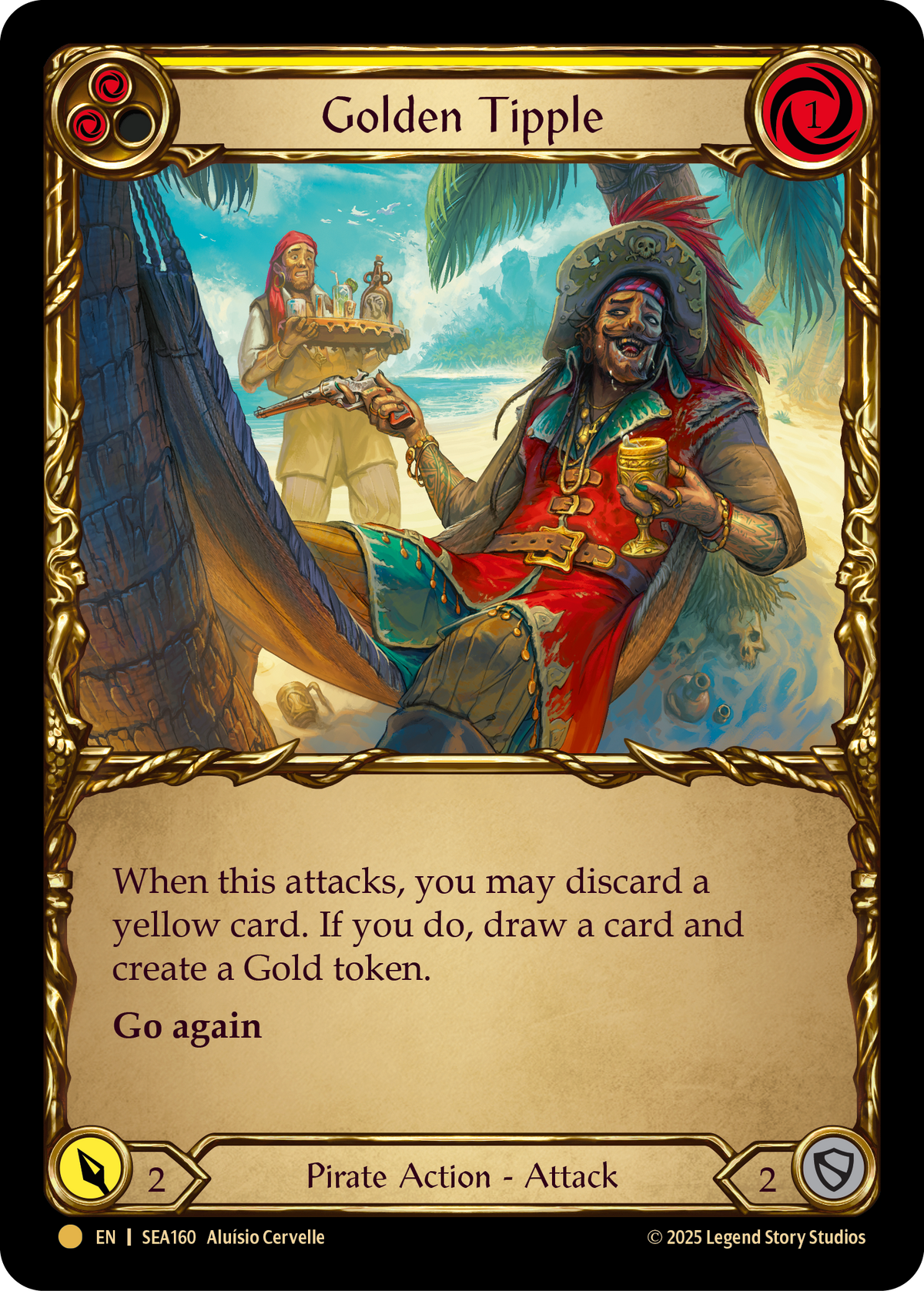 Golden Tipple (Yellow) SEA160 (High Seas)  - Cold Foil