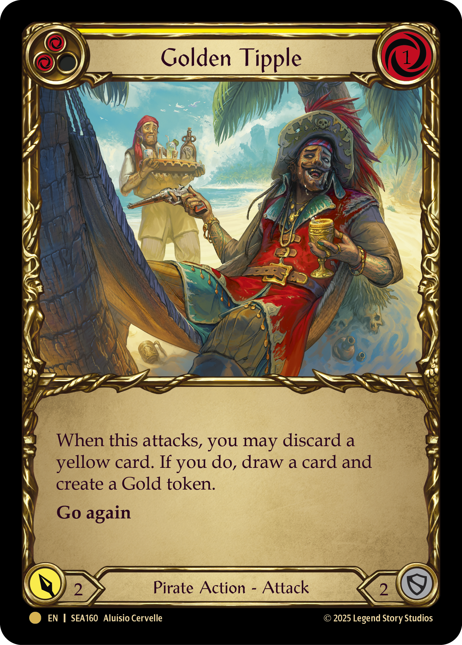 Golden Tipple (Yellow) SEA160 (High Seas)  - Cold Foil