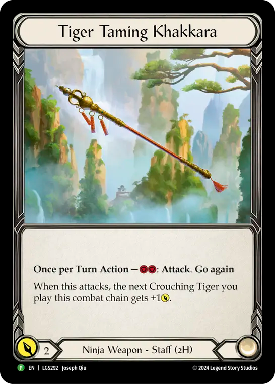 Tiger Taming Khakkara LGS292 (Flesh and Blood: Promo Cards)  - Rainbow Foil