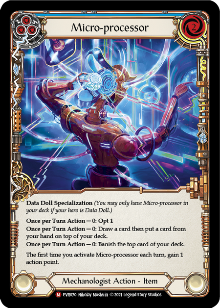 Micro-processor EVR070 (Everfest)  - 1st Edition Rainbow Foil
