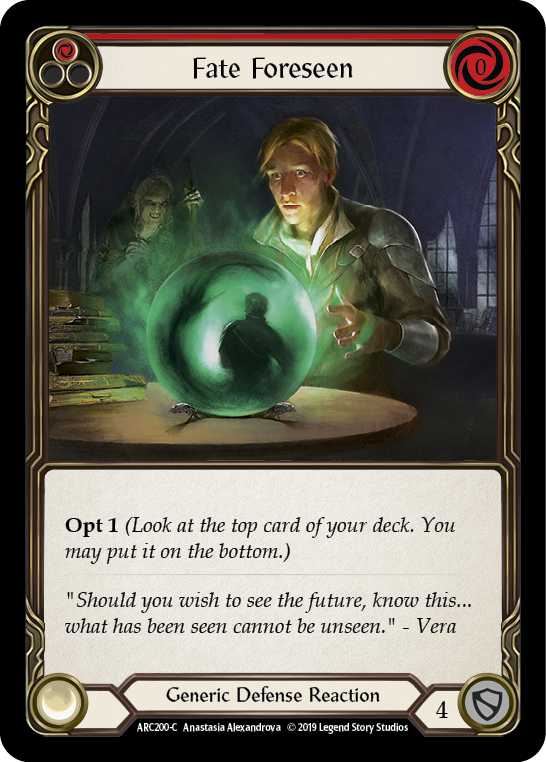 Fate Foreseen ARC200 (Arcane Rising)  - 1st Edition Rainbow Foil