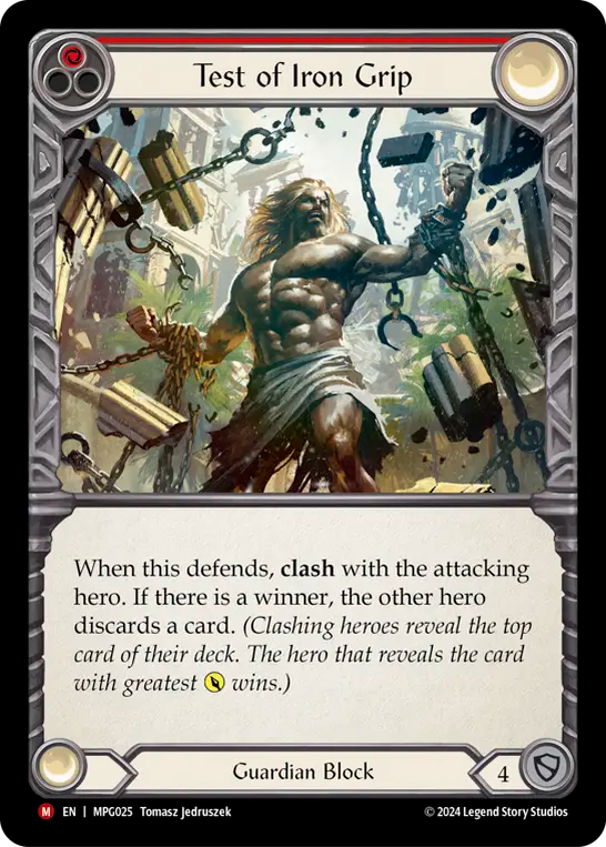 Test of Iron Grip MPG025 (Mastery Pack Guardian)  - Rainbow Foil