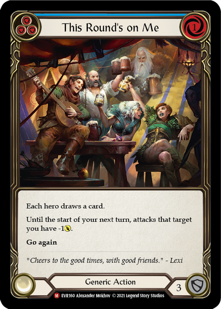 This Round's on Me EVR160 (Everfest)  - 1st Edition Rainbow Foil