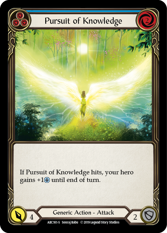 Pursuit of Knowledge ARC161 (Arcane Rising)  - 1st Edition Rainbow Foil