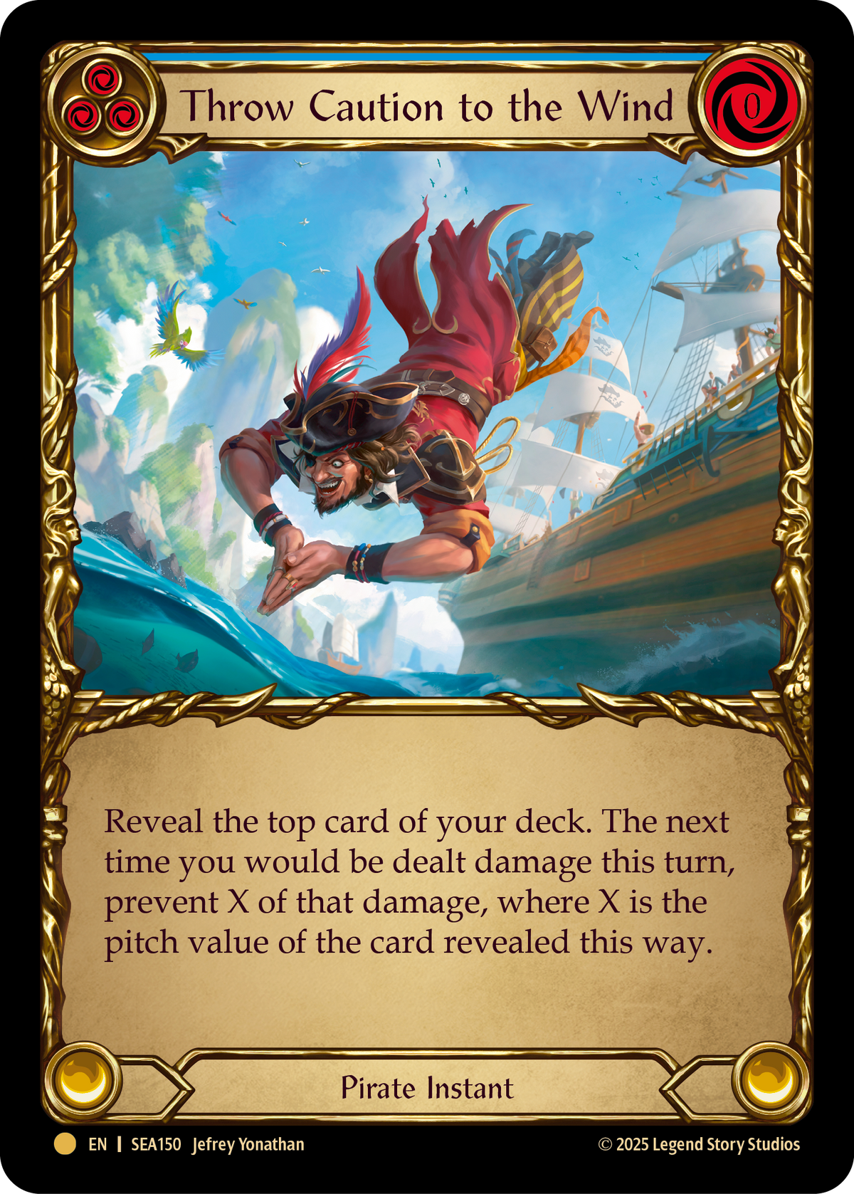 Throw Caution to the Wind SEA150 (High Seas)  - Cold Foil