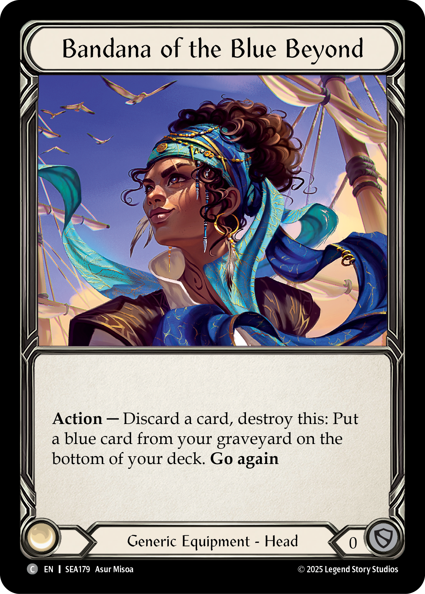 Bandana of the Blue Beyond SEA179 (High Seas)  - Cold Foil