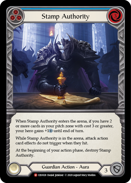 Stamp Authority CRU028 (Crucible of War)  - 1st Edition Normal