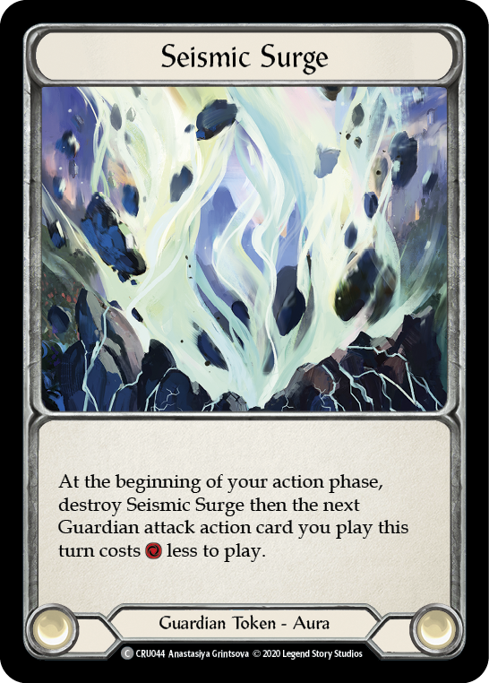 Seismic Surge CRU044 (Crucible of War)  - 1st Edition Rainbow Foil