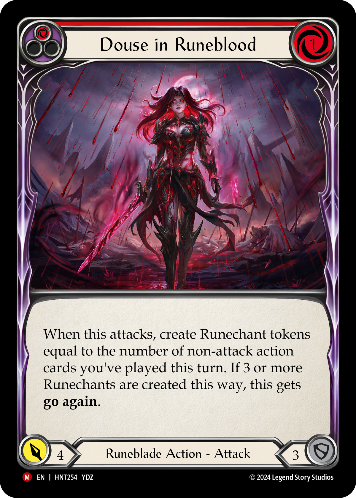 Douse in Runeblood HNT254 (The Hunted)  - Rainbow Foil