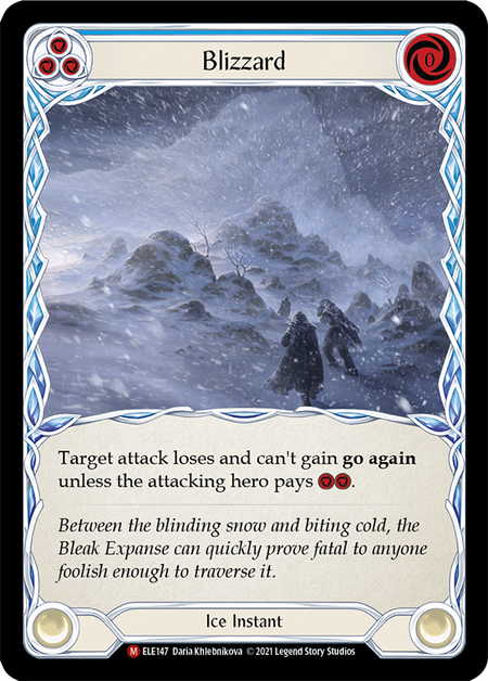Blizzard ELE147 (Tales of Aria)  - 1st Edition Rainbow Foil