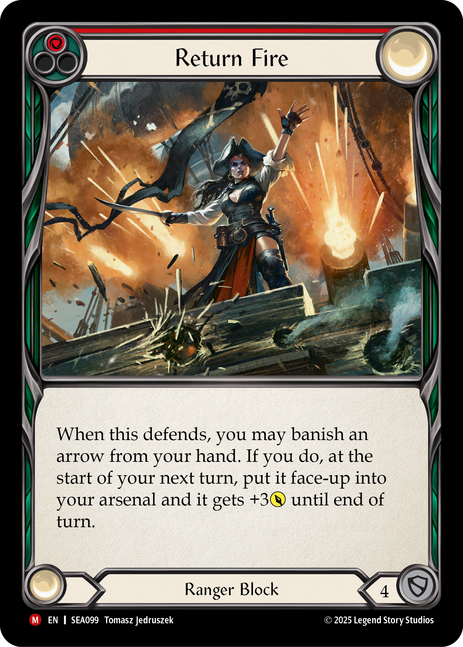 Return Fire SEA099 (High Seas)  - Rainbow Foil