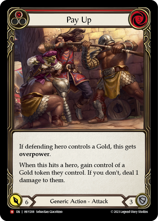 Pay Up HVY208 (Heavy Hitters)  - Rainbow Foil