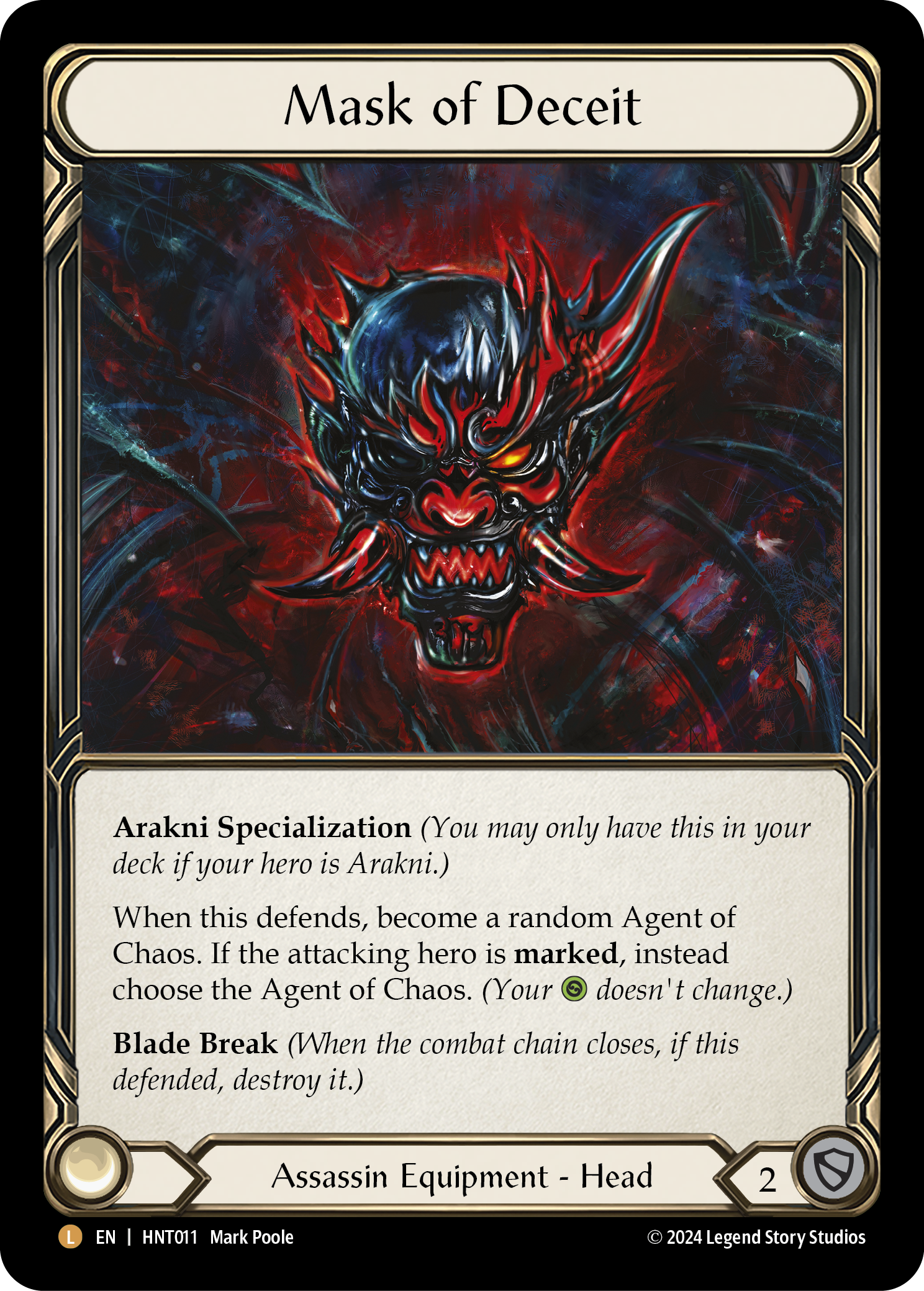 Mask of Deceit HNT011 (The Hunted)  - Rainbow Foil