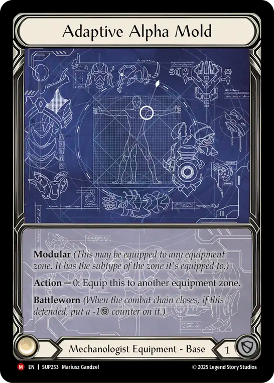 Adaptive Alpha Mold (Extended Art) SUP253 (Super Slam)  - Cold Foil