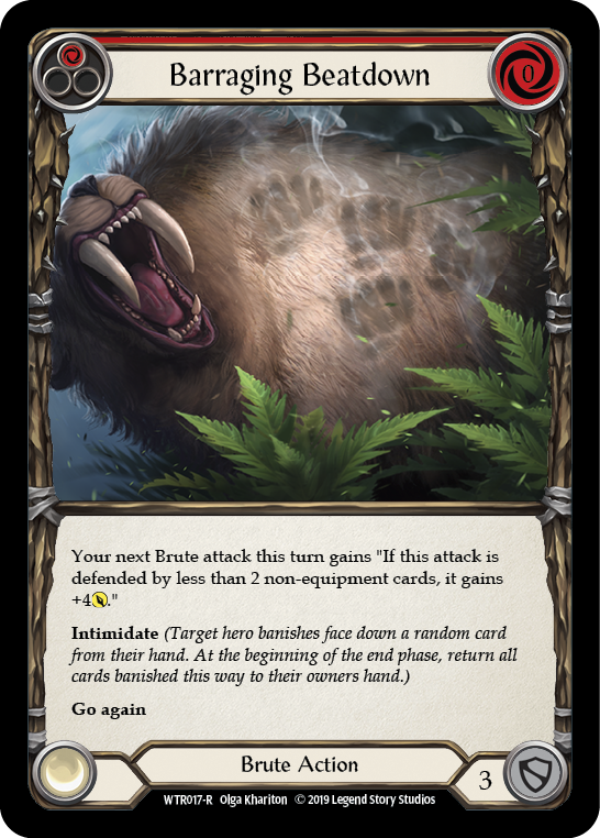 Barraging Beatdown WTR017 (Welcome to Rathe)  - 1st Edition Rainbow Foil