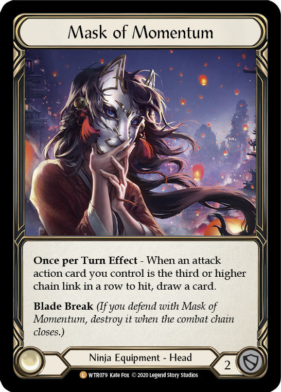 Mask of Momentum WTR079 (Welcome to Rathe)  - Unlimited Edition Rainbow Foil
