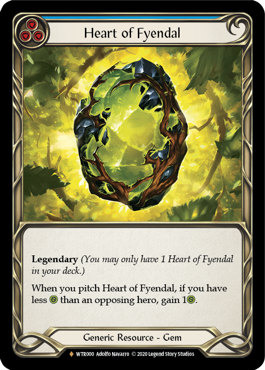 Heart of Fyendal WTR000 (Welcome to Rathe)  - Unlimited Edition Rainbow Foil